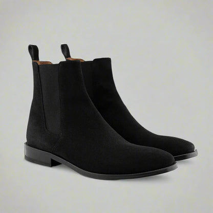 The Core Chelsea Boot | Brown & Black Suede