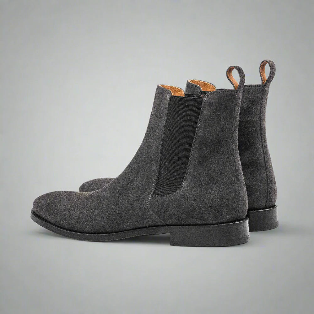 The Grey Suede Chelsea: A Study in Minimalist Luxury