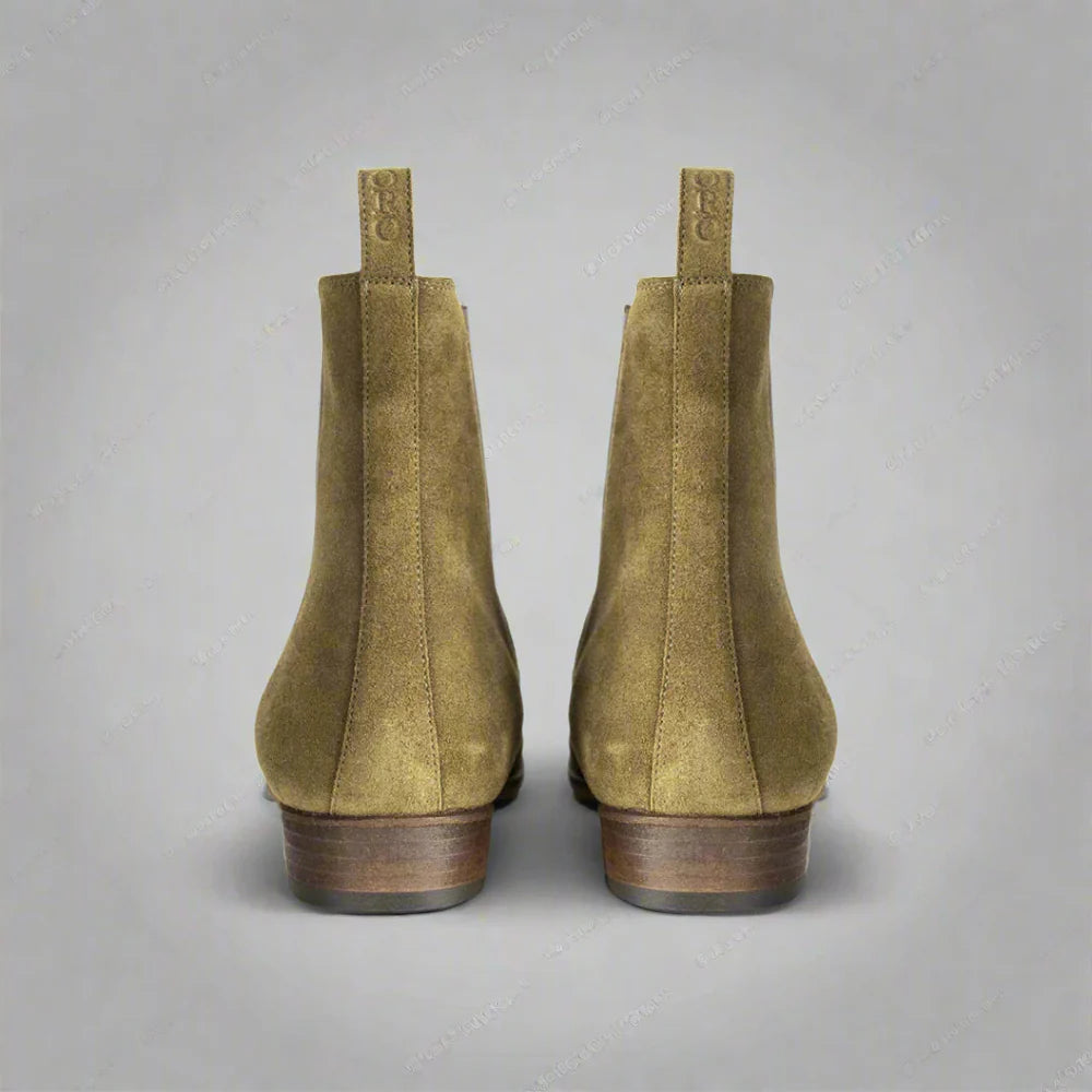 The Olive Suede Chelsea: A Masterclass in Understated Luxury